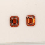 2.05ct Spessartite Garnet emerald cut 8x7mm loose orange gemstone