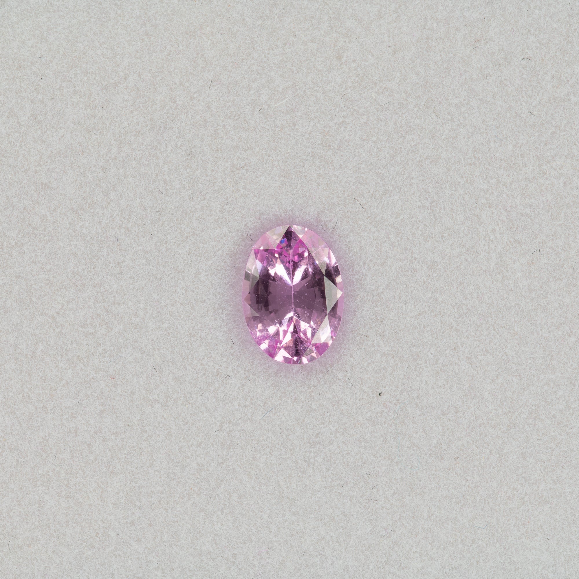 0.93 carat natural pink sapphire, oval 7.3x5.3mm loose gemstone