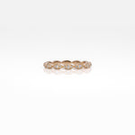 14K yellow gold diamond eternity band
