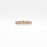 14K yellow gold diamond eternity band