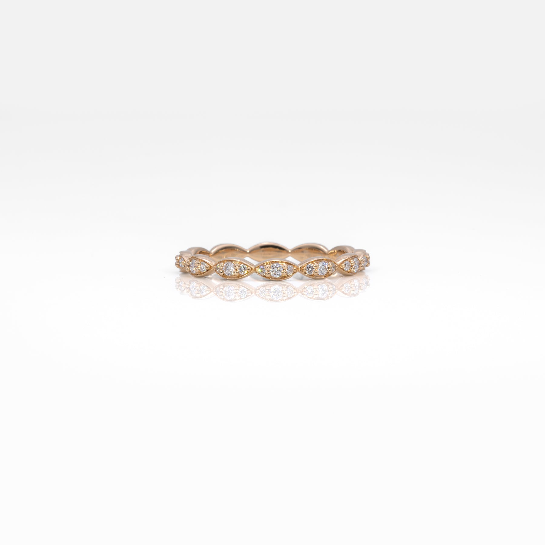 14K yellow gold diamond eternity band