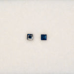 0.13 carat natural blue sapphire princess 2.5mm loose gemstone – view 2