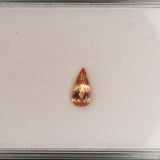 Natural Brazilian Imperial Topaz Pear Cut Loose Gem ~0.87cts - Rare Earth-Mined Gemstone