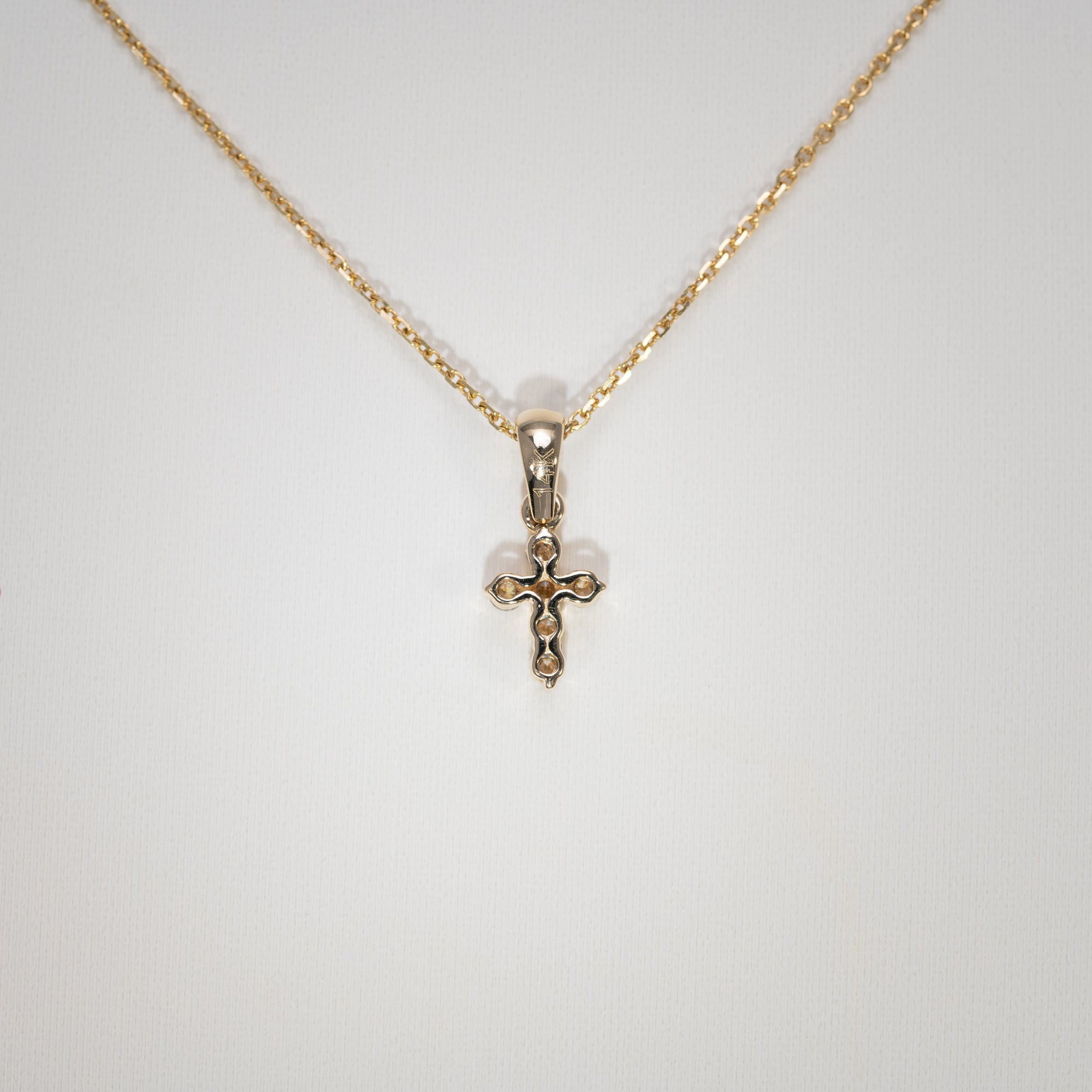 14K Yellow Gold Lab Grown Diamond Pendant