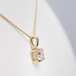 14K Yellow Gold Lab Grown Diamond Pendant