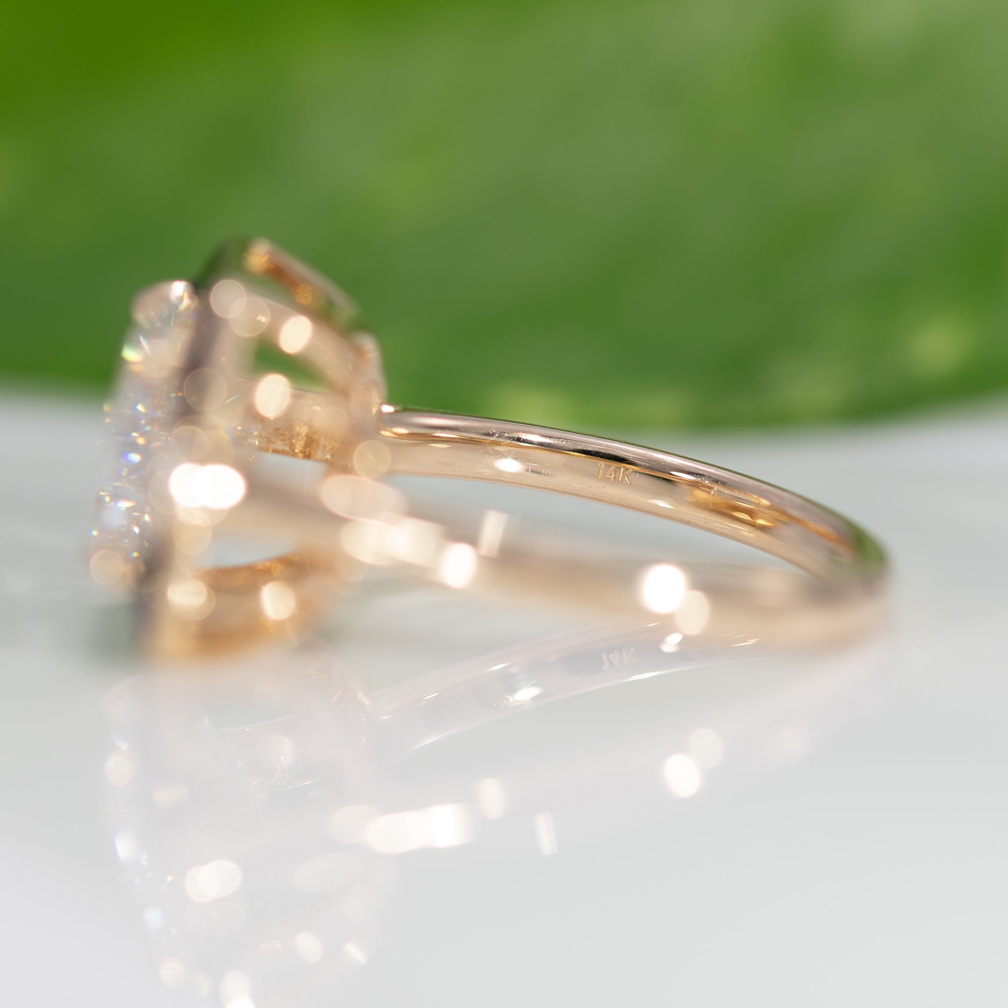 14K Yellow Gold Lab Grown Diamond Ring