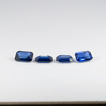 1.68 carat natural Ceylon blue sapphire emerald cut 6x4mm loose gemstone – view 3