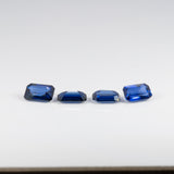 1.68 carat natural Ceylon blue sapphire emerald cut 6x4mm loose gemstone – view 3