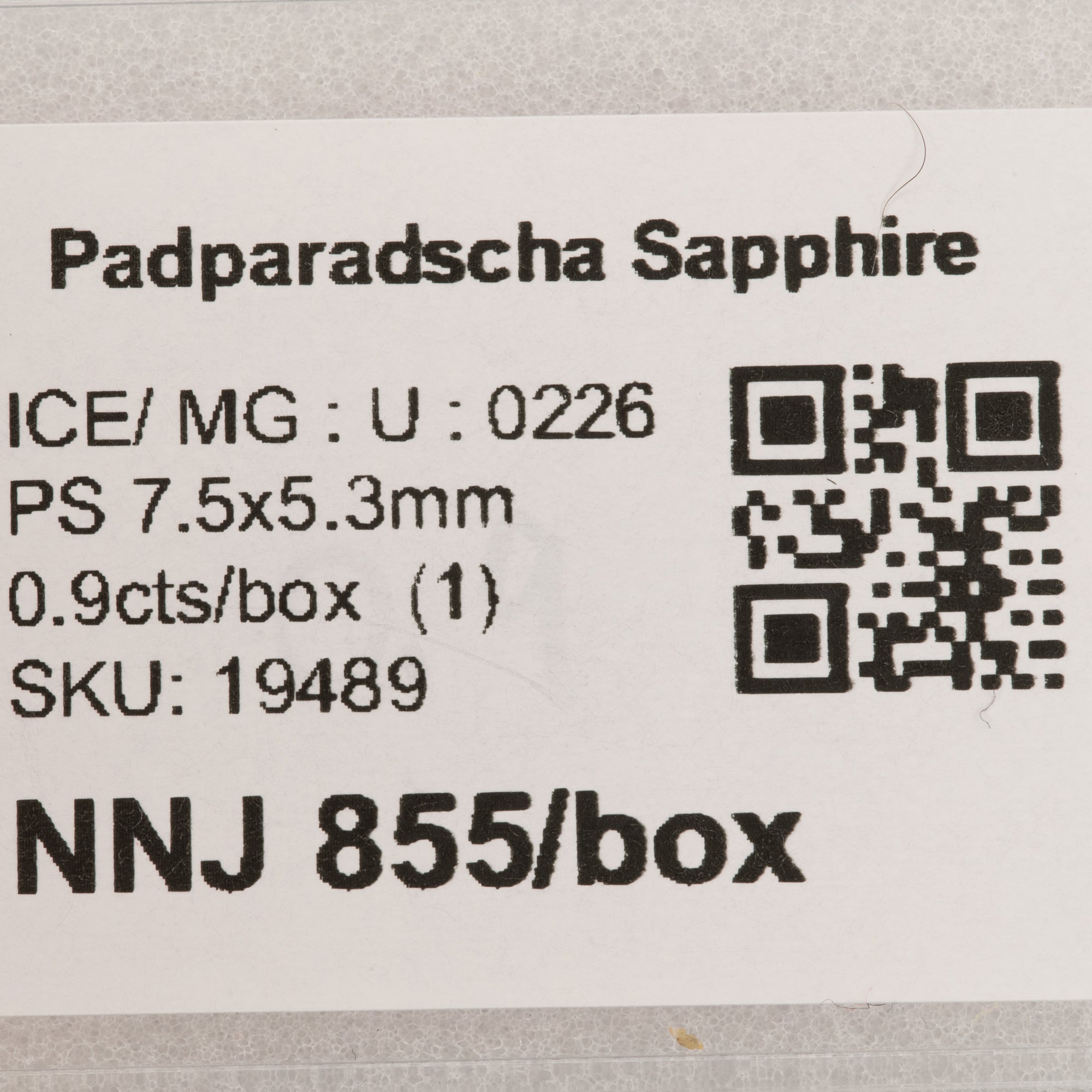 0.9 carat natural padparadscha sapphire pear 7.5x5.3mm loose gemstone – view 2