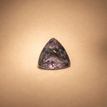 0.45 carat natural color-change alexandrite trillion, 5.34x5.36mm untreated loose gemstone – view 3
