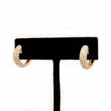 Saanvi Handcrafted 14k Solid Gold Diamond Hoops – Ethically Earth-Mined Stones