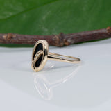 10K yellow gold black onyx ring