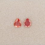 0.58 carat natural padparadscha sapphire, pear 6x5mm pink-orange loose gemstone
