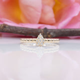 Margaux | Diamond Band with 8 Earth-Mined Diamonds in Solid 14K Yellow Gold – Classic Diamond Band