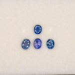 0.38 carat natural cornflower blue sapphire oval 4.5x3.5mm loose gemstone – view 2