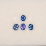 0.38 carat natural cornflower blue sapphire oval 4.5x3.5mm loose gemstone – view 2