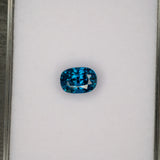 natural cambodian blue zircon oval loose gemstone