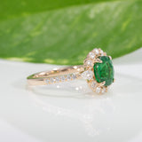 14K Yellow Gold Tsavorite Ring
