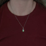 Natural 2.3ct Ethiopian Pendant Necklace with Earth Mined Diamond Accents in Solid 14K Gold – 10x8mm Gemstone Jewelry