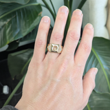 Handcrafted Solid 14K Gold Ring Setting with Diamond Accents – Elegant Fine Jewelry Design