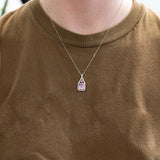 4.5ct Kunzite Pendant with Earth-Mined Diamond Accents in Solid 14K Gold | 10x8mm Elegant Fine Jewelry Gemstone Necklace for Women