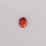 0.96 carat natural padparadscha sapphire, oval 6.5x5mm pink-orange loose gemstone