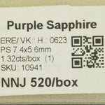 1.32 carat natural purple sapphire pear 7.4x5.6mm loose gemstone – view 2
