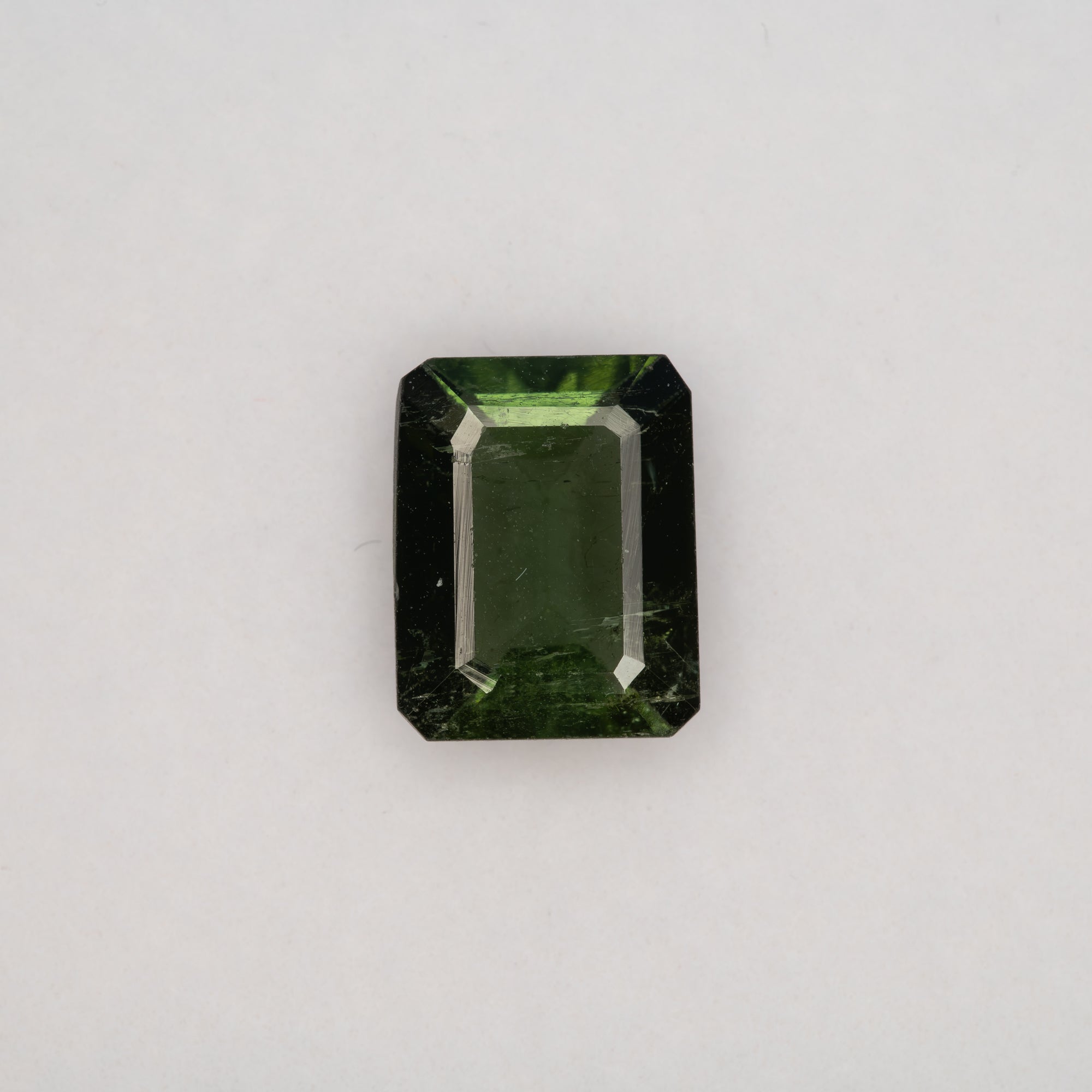3.06ct chrome tourmaline emerald 10.1x8mm loose green gemstone