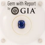 GIA certified natural ceylon sapphire cushion loose gemstone