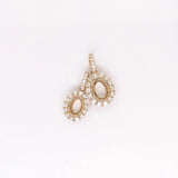 Gorgeous Oval Pendant Semi Mount w Diamond Accents