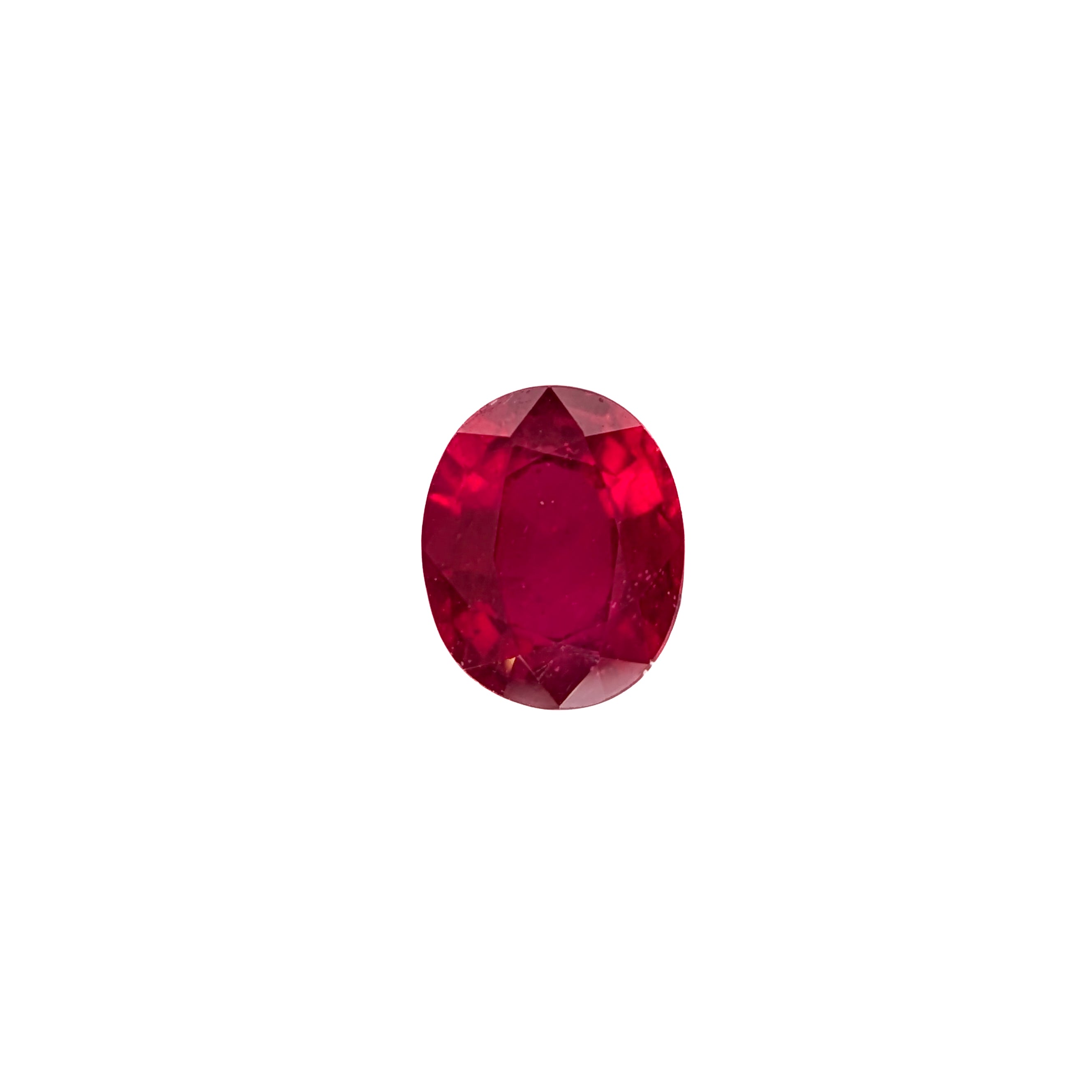 Natural Faceted Oval Red Ruby Gemstones for Jewelry Making