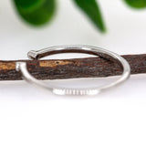 14K White Gold Diamond Open Stackable Band
