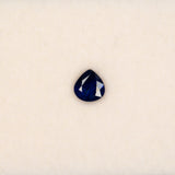 0.93 carat natural blue sapphire, pear 6x5.4mm loose gemstone