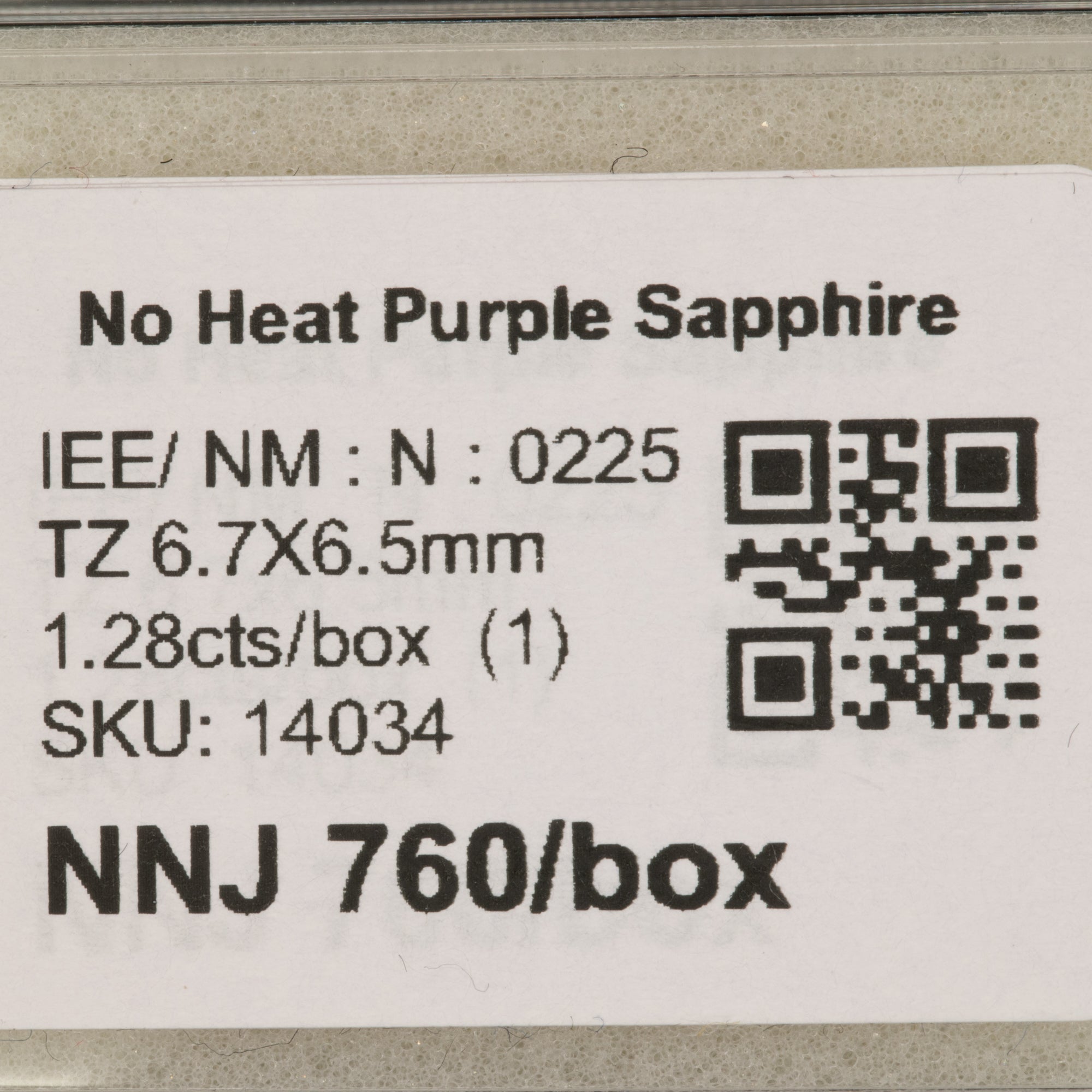 1.28 carat natural Ceylon purple sapphire shield cut 6.7x6.5mm loose gemstone – view 2