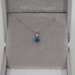 14K White Gold Kyanite Pendant