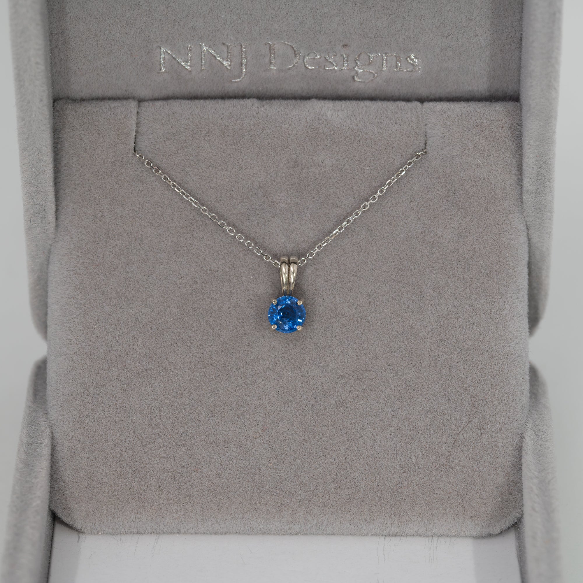 14K White Gold Kyanite Pendant