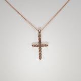 14K Rose Gold Lab Grown Diamond Pendant