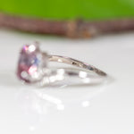 14K white gold bi-color tourmaline ring