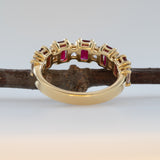 Ruby and Natural Diamond Band Ring – Stylish and Trending Fine Jewelry for Women