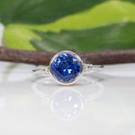 14K white gold tanzanite ring