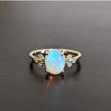 Beautiful Ring Setting W Marquise Diamond Accents in 14k Solid Gold | Oval | Customizable
