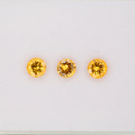 0.59ct Spessartite Garnet round 5mm loose orange gemstone