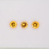 0.59ct Spessartite Garnet round 5mm loose orange gemstone