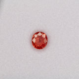 1.32 carat natural padparadscha sapphire, oval 6.8x6.2mm pink-orange loose gemstone