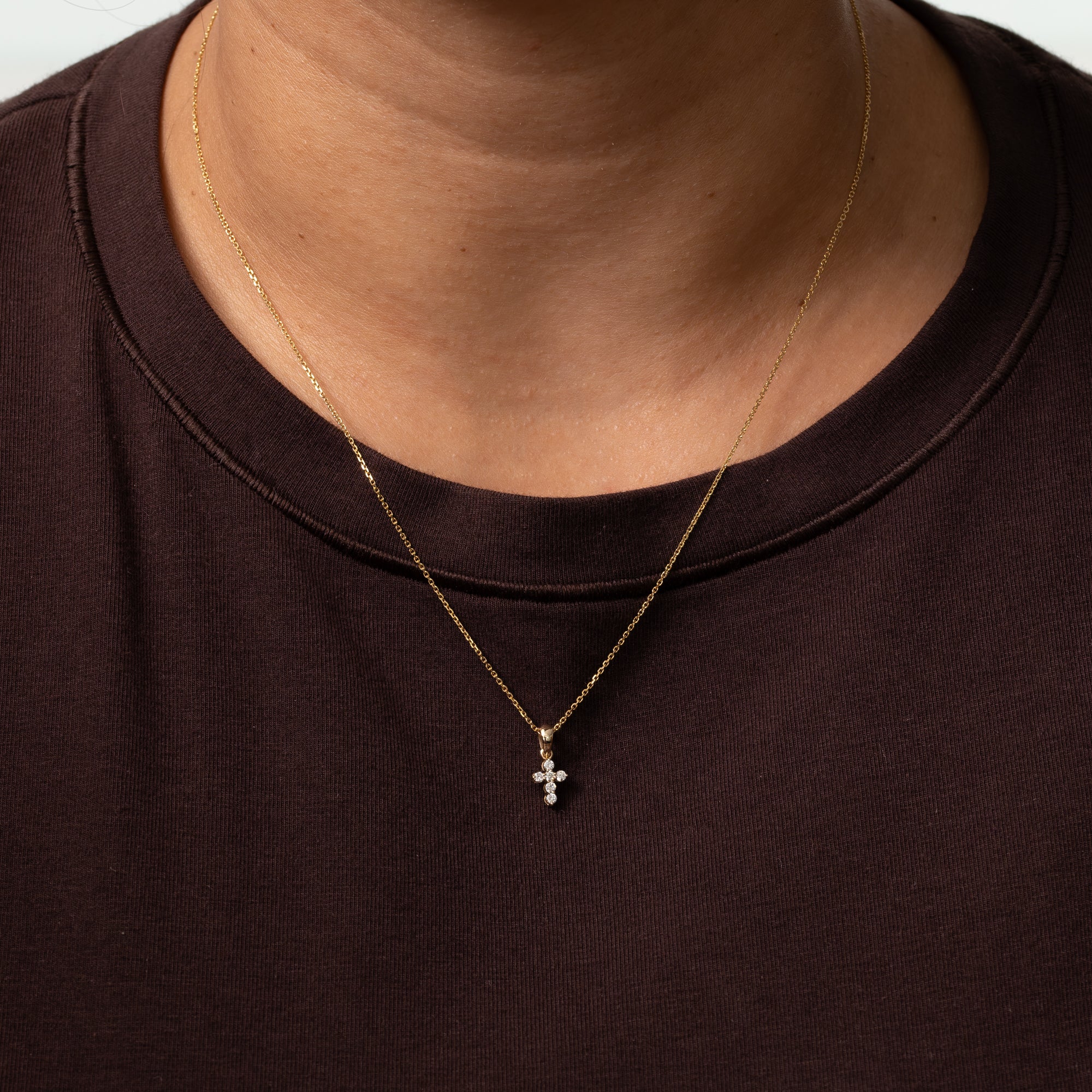 14K Yellow Gold Lab Grown Diamond Pendant