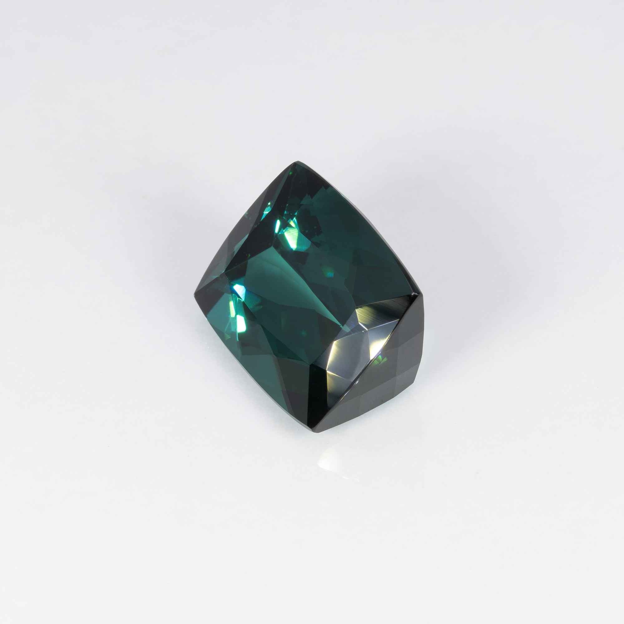 5.98ct indicolite tourmaline cushion 11.92x9.74mm loose blue gemstone