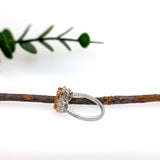 Moana 14K White Gold 1.47ct Imperial Topaz Diamond Ring |Oval 10x8mm