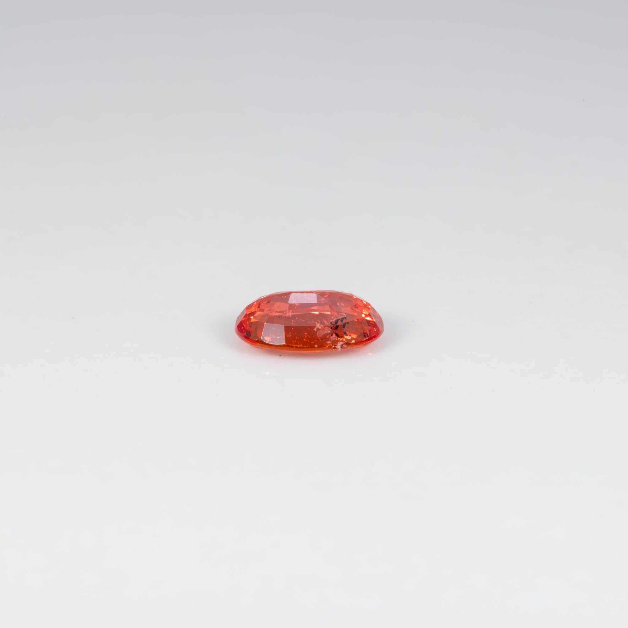 1.03 carat natural Ceylon padparadscha sapphire oval 7.3x5.6mm loose gemstone – view 4