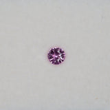 0.45 carat natural pink sapphire, round 4.8mm loose gemstone