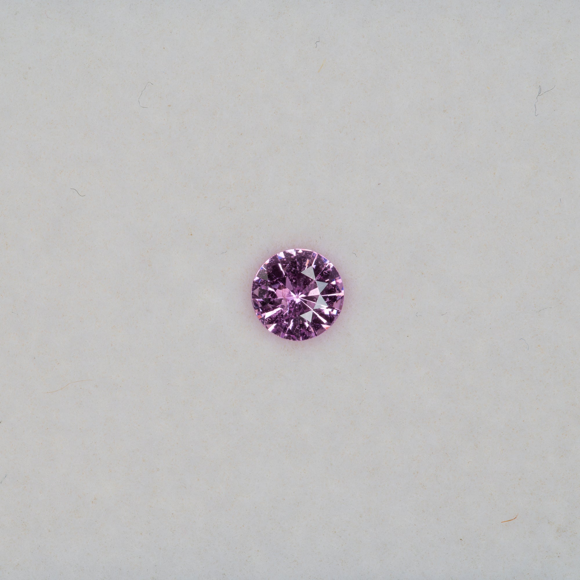 0.45 carat natural pink sapphire, round 4.8mm loose gemstone